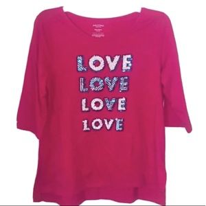 Girls Arizona Jean Co. 3XL Graphic Love T-Shirt